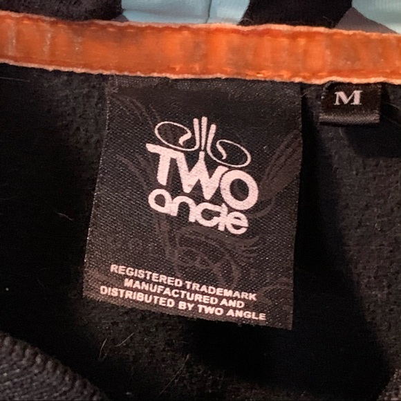 Two Angle zip up hoodie. Medium - Picture 6 of 6